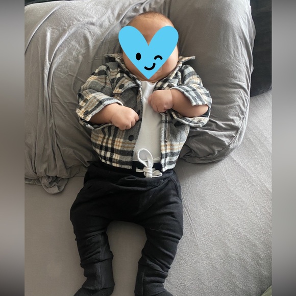 Baby flannel Jacket - soft and lined - Picture 5 of 5